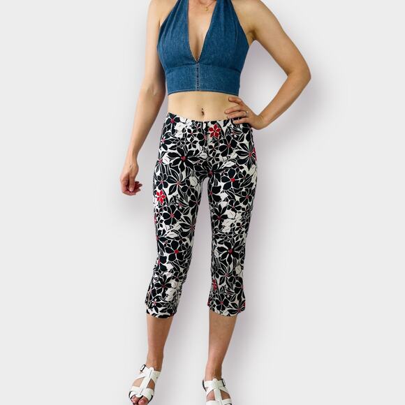 Y2K Star C.C.C. Floral Capri Pants‎ - Picture 5 of 5